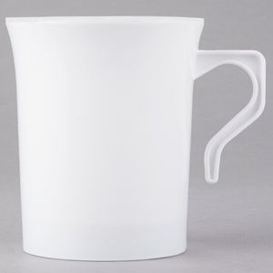 Visions 8 oz. white plastic coffee mug! Order contains 40 mugs total!